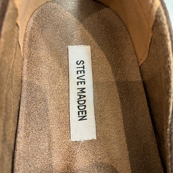 STEVE MADDEN Sz 11 Hogan Suede Slip On Driving Loafer Shoes - Picture 6 of 10